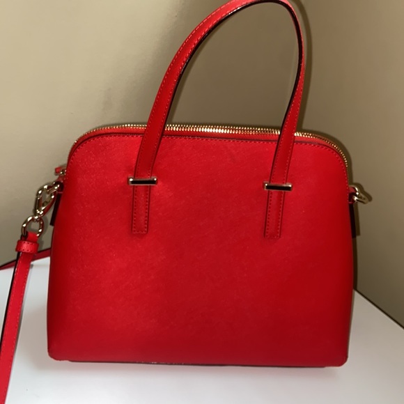 Authentic Kate Spade Red Leather Shoulder bag - Picture 3 of 10